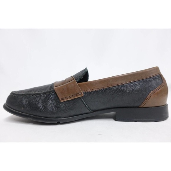 ROCKPORT Men Penny Loafers Classic Lite Leather Black/Brown 12M-US/11UK/46.5EU